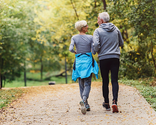 older couple going for a walk